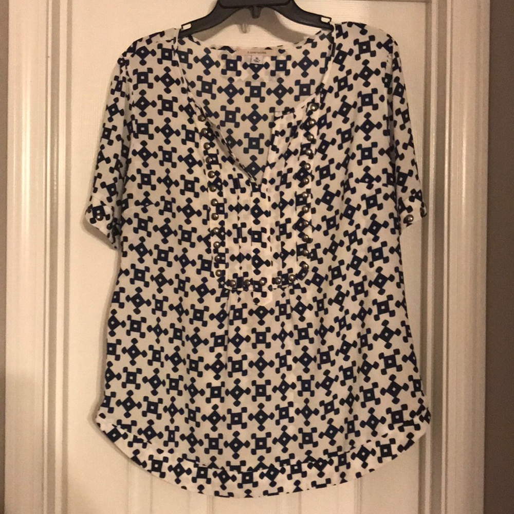 41 Hawthorn - Moni Studded Short Sleeve Blouse